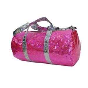 Maniere Dance Bag NWT Girls Gym Gymnastics Duffle Holographic Pink Silver